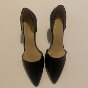 Ann Marino Elegant Black D'Orsay Heels